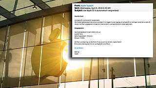 E-mail over vergrendelde Apple ID is phishing