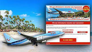 Winactie 'all inclusive vakantie' uit naam van TUI is misleiding