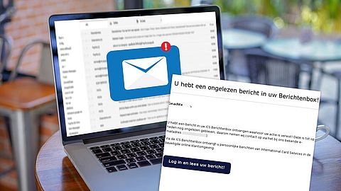 Frauduleuze ICS-mail over ‘een ongelezen bericht in uw berichtenbox’