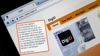 Veel valse sms-berichten van 'DigiD' in omloop