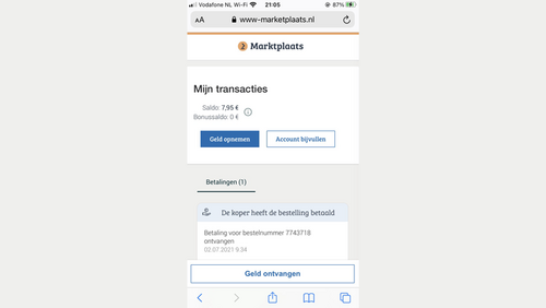 De nieuw vormgegeven landingspagina