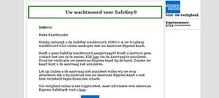 Phishingmail van American Express