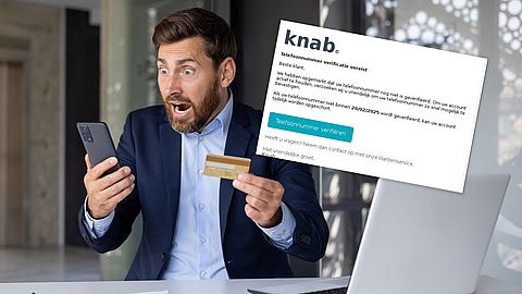 Phishingmail namens Knab: ‘Verifieer je telefoonnummer binnen 20/02/2025’