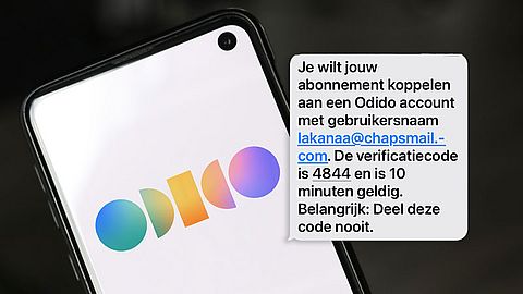 Odido-klanten opgelet: valse sms én telefoontje om jouw Odido-account te koppelen