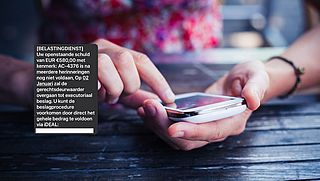 Sms'je van de 'Belastingdienst' is vals, betaal niet!