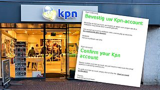 KPN-bericht over ‘Kpn-account’ bevestigen is nep