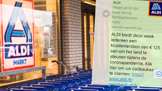 ALDI geeft géén cadeaukaart ter waarde van 125 euro weg via een kettingbericht op WhatsApp