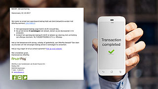 Phishingmail AfterPay: 'Tweede aanmaning'
