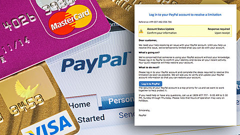 Pas op voor Engelstalige phishingmail van 'PayPal'