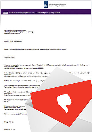 Nep-CJIB probeert je geld te ontfutselen