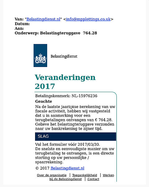 Belastingdienst Waarschuwt Voor Nepbrief - Opgelicht?! - AVROTROS ...