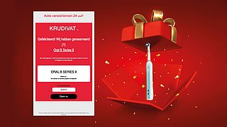 Valse verrassing namens Kruidvat: ‘Je hebt een Oral B iO Series gewonnen’