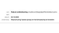 Valse mail McAfee 2/2