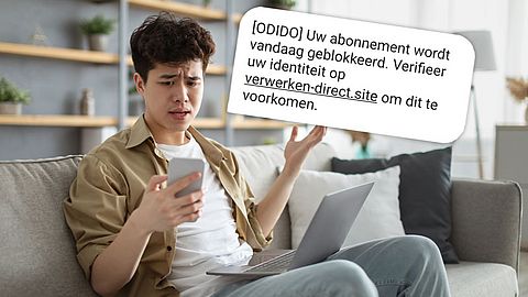 Valse Odido-sms in omloop: “Uw abonnement wordt vandaag geblokkeerd”