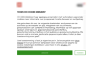 Cookiescherm voorbeeld 2