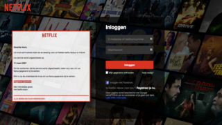 Phishing namens Netflix betreft creditcardfraude: 'Uw laatste factuur kan niet worden verwerkt'