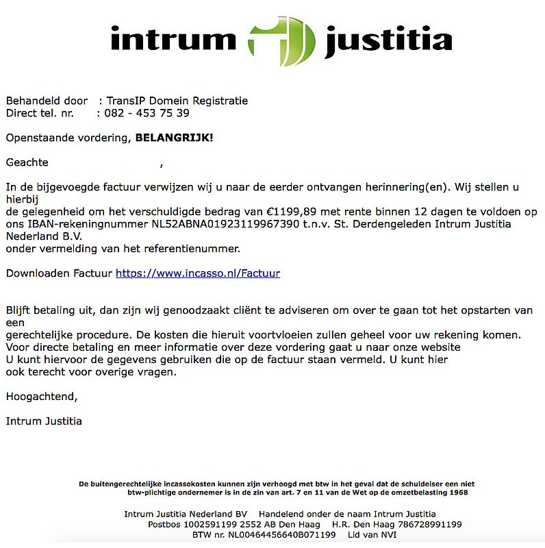 Opnieuw Melding Valse E-mail 'Intrum Justitia' - Opgelicht?! - AVROTROS