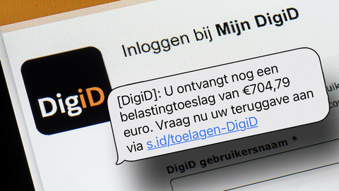 Omvangrijke phishing namens 'DigiD': Duo opgepakt wegens versturen 100.000 nep-berichten
