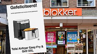 “Heb je je GRATIS Blokker Tefal Airfyer ontvangen?” mailen cybercriminelen