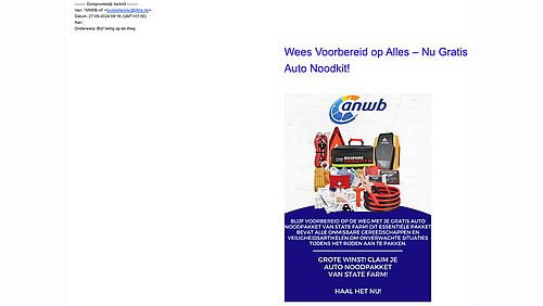 Phishingmails namens ANWB 1/4