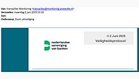 Voorbeeld frauduleuze mail namens de NVB 1-3