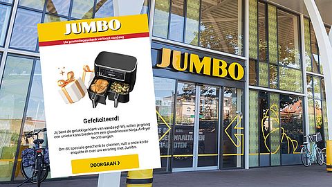 Val niet voor deze neppe Jumbo-actie: ‘Maak kans op een gloednieuwe Ninja Airfyer’