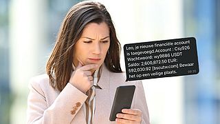 WhatsApp-bericht ‘Leo, je nieuwe financiële account is toegevoegd’ is oplichting