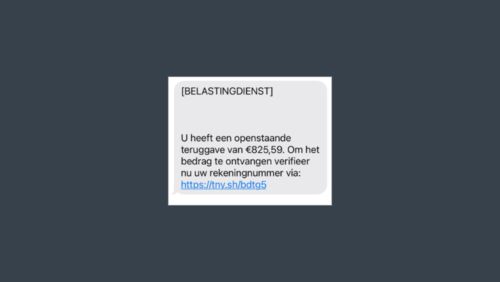 Sms van de 'Belastingdienst'