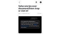 Bericht opgeslagen