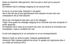 Pas op! Trap niet in de laatste porno-afpersmail
