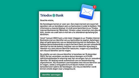 Wees gewaarschuwd voor valse mail namens Triodos Bank over verouderde identifier