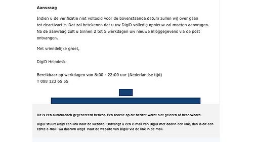 Phishingmail DigiD 2/2