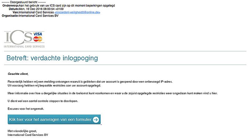 Valse E-mail 'ICS': Verdachte Inlogpoging - Opgelicht?! - AVROTROS