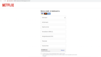 Nagemaakte website van 'Netflix', de betaalmodule