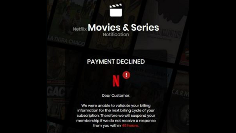 Valse mail Netflix | Bron: FraudeHelpdesk