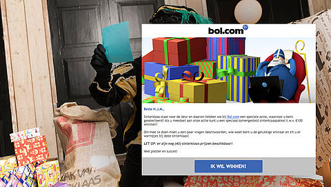 Valse winactie 'Bol.com': 'Win een sinterklaaspakket!'
