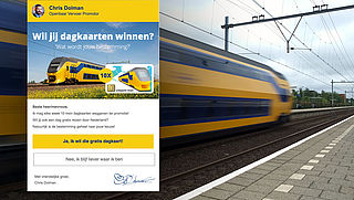 Misleidende winactie 'NS' over gratis dagkaarten