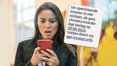 Valse sms namens incassobureau GGN over ‘openstaande incasso’