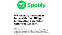 Valse mail Spotify 1/2 Bron: Fraudehelpdesk