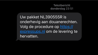 Valse sms'jes over douanerechten: trap er niet in!