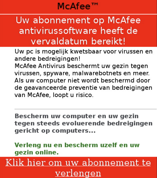 Dit is hoe de valse mail eruit ziet