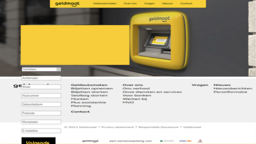 Valse website van de 'Geldmaat'