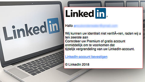 Pas op voor phishingmail 'LinkedIn' 