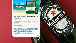 Heineken-liefhebbers opgelet: vals kettingbericht op WhatsApp over het winnen van een koelbox