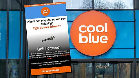 Valse winactie in omloop: ‘Geef je mening en win een Ego Power bladblazer van Coolblue’