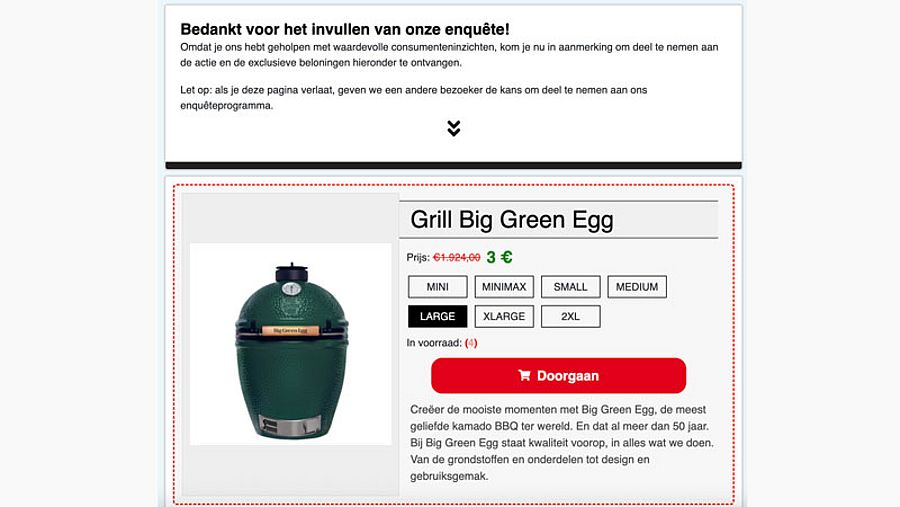 Valse winactie op Facebook namens Praxis 1/5