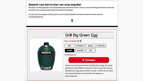 Valse winactie op Facebook namens Praxis 1/5
