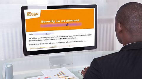 Nepmail namens Ziggo: Bevestig uw wachtwoord vóór 20 september 2024