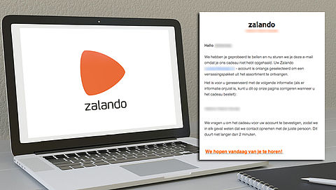 Opnieuw valse mails van 'Zalando' over verrassingspakket