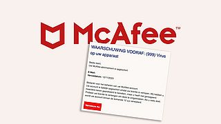 Pas op voor phishingmail namens Ziggo over McAfee: ‘Factuur F2312683477’
